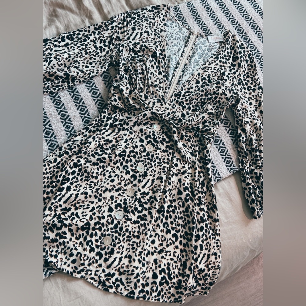 Cheetah print dress from Hallelu